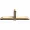 Ekena Millwork Eugene Rough Sawn Timber Gable Bracket, Douglas Fir, 72"W x 30"H x 6"D x 6"F, 10/12 Pitch GBW072X30X0606EUG00RDF - alternate 3